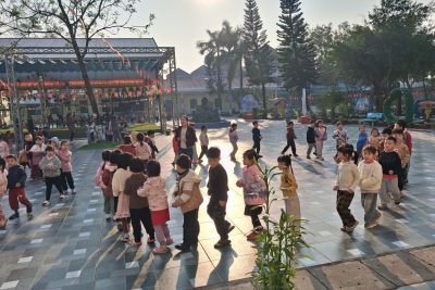 HOẠT ĐỘNG THỂ DỤC SÁNG CỦA TRƯỜNG MẦM NON GIA THỊNH