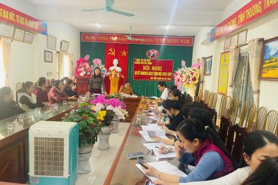 Trường Mầm non Gia Thịnh tổ chức hội nghị sơ kết BĐDCM&NCST năm học 2025-2026