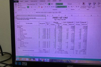 Công khai tài chính khu KG ngày 07/01/2026